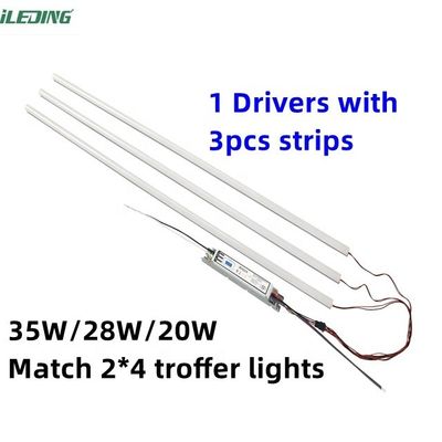 145lm/w Energieeinsparung Dimming LED Magnetische lineare Nachrüstung Kit mit Notfall Batterie Nachrüstung Kit