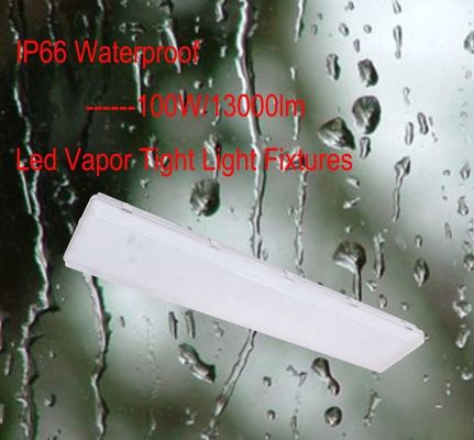 100W 3500K 4FT LED-Dampfdicht hoher Bucht IP67 mit Transparentem Polycarbonat-Diffuser
