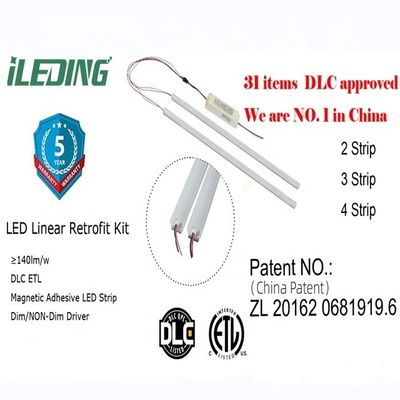 Magnetische Nachrüstung Energieeinsparung Dimming LED 3CCT 3P Auswählbare Batterie Schnelle Installation Lineare Nachrüstung Kit