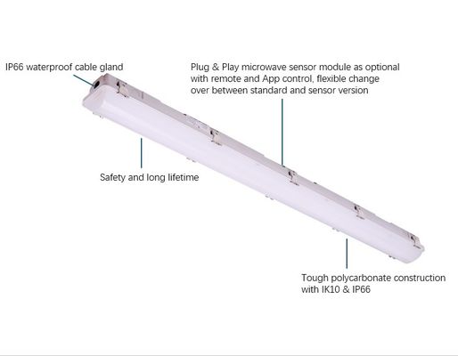 LED-Dampfstrahler für Garagenwerkstätten Industrie-IP66 2ft/4ft/5ft/8ft Leicht zu installieren Lagerbeleuchtung
