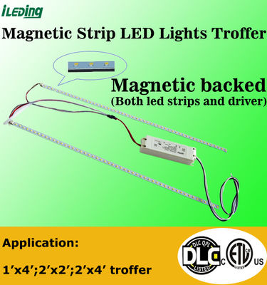 120-277V / 120-347V LED Troffer Nachrüstung 3CCT 3Power Auswahlbare magnetische lineare Nachrüstung Kit