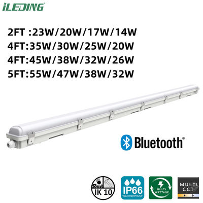 LED-Dampfdichte Garage-Leuchte Dimmbare IP66 LED-Dreifachleuchten mit CRI Ra 85