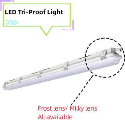 LED-Dampfdichte Garage-Leuchte Dimmbare IP66 LED-Dreifachleuchten mit CRI Ra 85