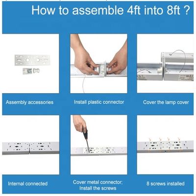 LED 34W 4FT Batten Light Montage Leuchten IP65 Lineare Supermarktlampen