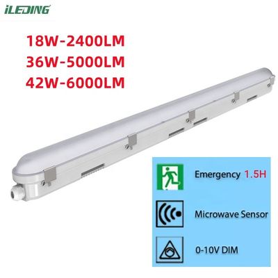 Kommerzielle LED-Dampfdichte 18W 4Ft mit wasserdichtem IP66-Rating und Dimmer-Support