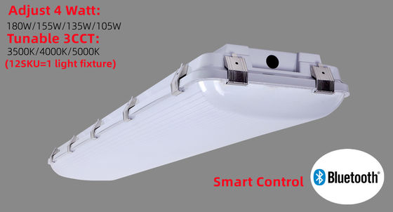 PC 4FT IP67 180W 155W 135W 105W Industriegaragen-Dampf-Tight-Led-High-Bay-Lösung