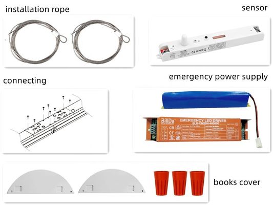 3500K 4000K 5000K Büroberfläche Montiert 34W 4FT LED Batten Lichtscheinwerfer SMD2835