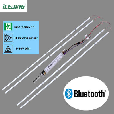 PC-Material 46W 1-10v Dimming LED Magnetlicht Lineare Nachrüstkits für Troffer