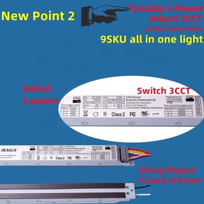 Lineare Nachrüstung Kit Licht 46W Leuchten mit 85 CRI Ra und Treiber 120-277V / 120-347V