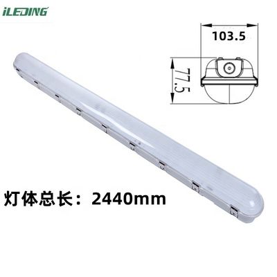 65W Led-Workshop-Licht mit Bewegungssensor PC-Grost-Abdeckung Dreifachdampfdichtes Licht