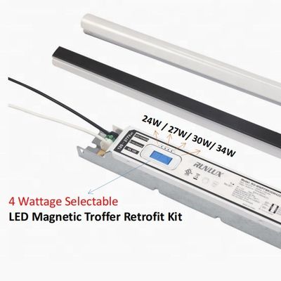 50000 Arbeitszeit LED Magnetische Lineare Nachrüstung Kit Troffer Lichter 34W Für Geschäftsbüro