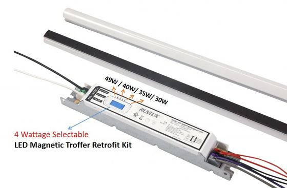 50000 Arbeitszeit LED Magnetische Lineare Nachrüstung Kit Troffer Lichter 34W Für Geschäftsbüro