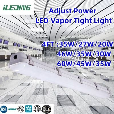 85 CRI LED Dampfdichte Garagenleuchte Schaltanlage 2FT Dreifestlicht für Werkstatt IP66 wasserdicht