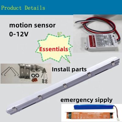 Oberflächenmontierte 4FT 0-10V DIM Led Triproof Batten Lichtscheinwerfer IP67 Dampfdicht für die Lagerung 5-