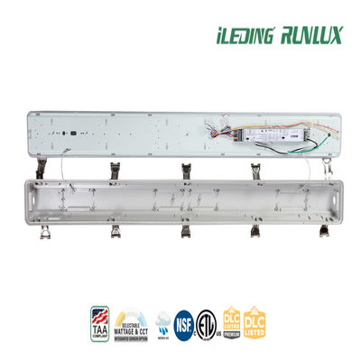 Wattwählbare LED-Tri-Proof-Licht mit Polycarbonatlinse und 0-10V-Dimmung