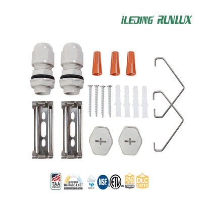 Wattwählbare LED-Tri-Proof-Licht mit Polycarbonatlinse und 0-10V-Dimmung