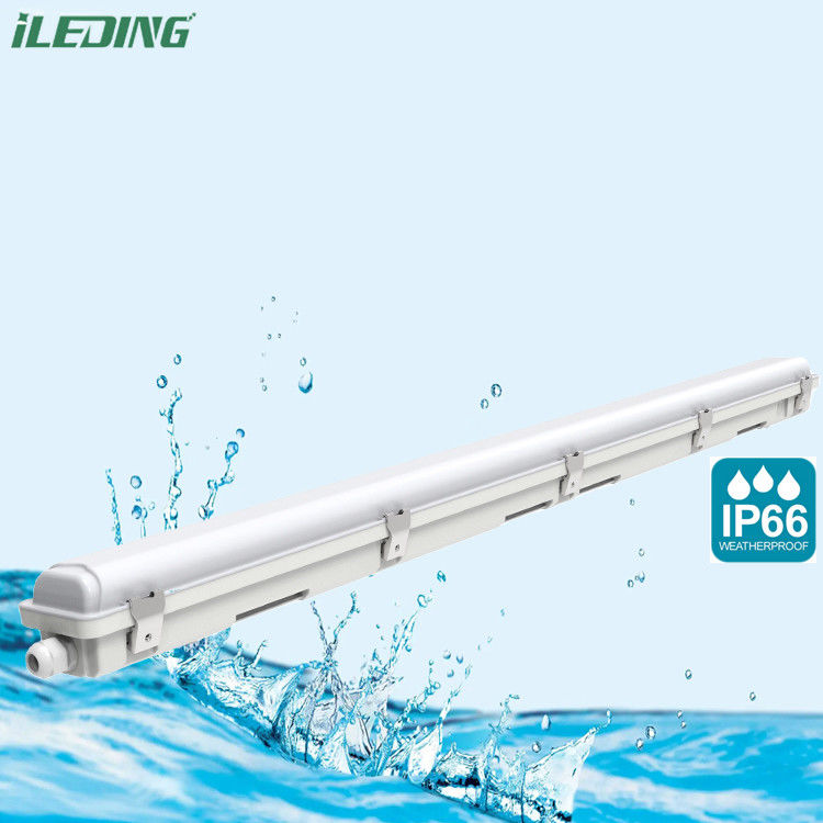 AC 220V ± 10% IP67 Wasserdicht Kunststoff LED Dampf Dichtes Garagenlicht 45W für den Korridor