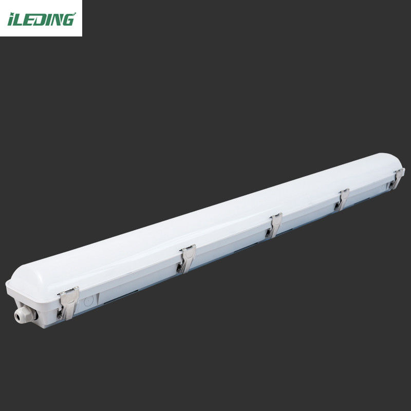 Graue Polycarbonat-Schließklemmen 4FT 46W LED-Dampf-Tight-Licht für Lager
