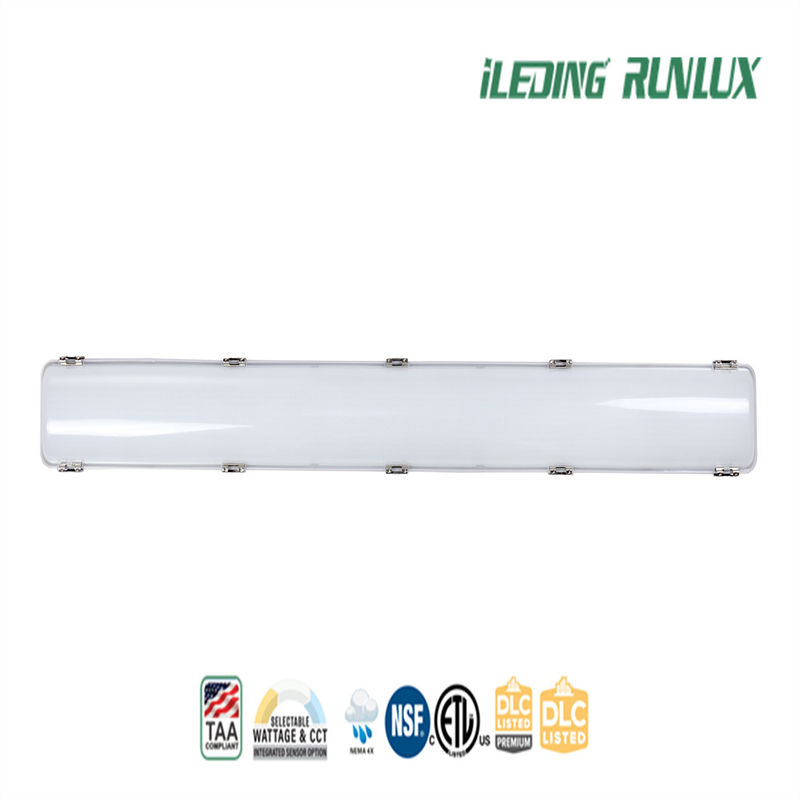 Wattwählbare LED-Tri-Proof-Licht mit Polycarbonatlinse und 0-10V-Dimmung